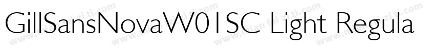 GillSansNovaW01SC Light Regular字体转换